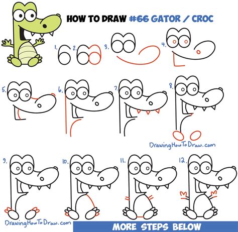 How To Draw Cute Cartoon Animals Easy ⋆ Kids Activities