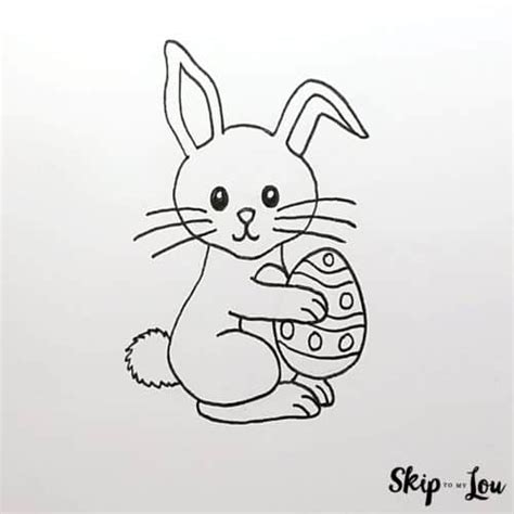 Easter Bunny Face Drawing at GetDrawings Free download