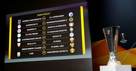 draw for europa league last 16