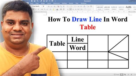 Draw Line In Table In Word