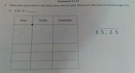 draw place value disks on the place value chart to solve