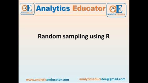 Draw Random Sample In R