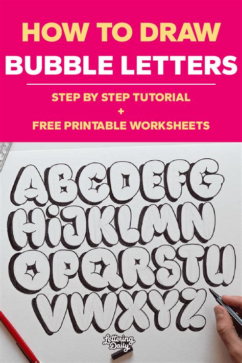 Draw With Bubble Letters