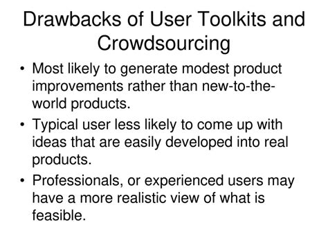 drawbacks and improvements