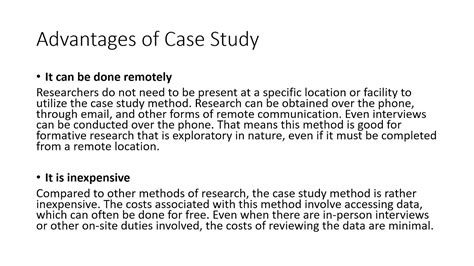 drawbacks of case study method