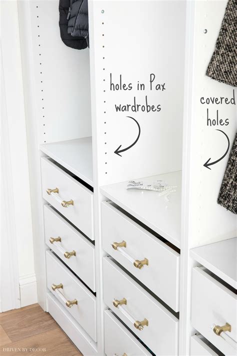 Drawer Wardrobe Hole