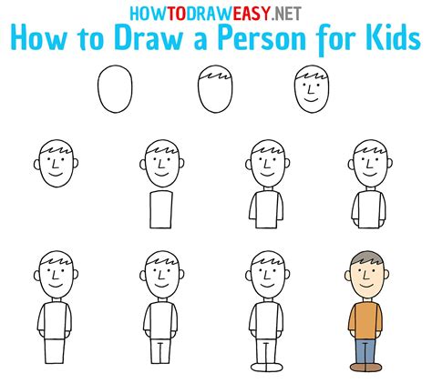 jpeg, Learn how to draw a boy with simple step by step