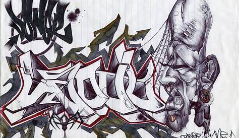 Easy Graffiti Sketch - graffiti sketch 3 final by mooFaceKiller on