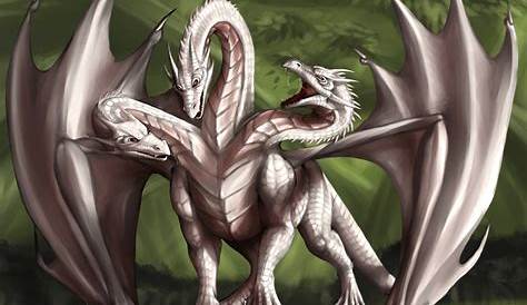 Three-Headed Dragon by BunnyBennett on DeviantArt