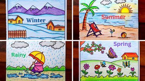 drawing 4 seasons