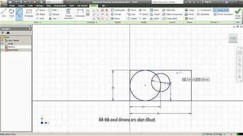 Inventor 0217 Drawing a Circle by Specifying Three