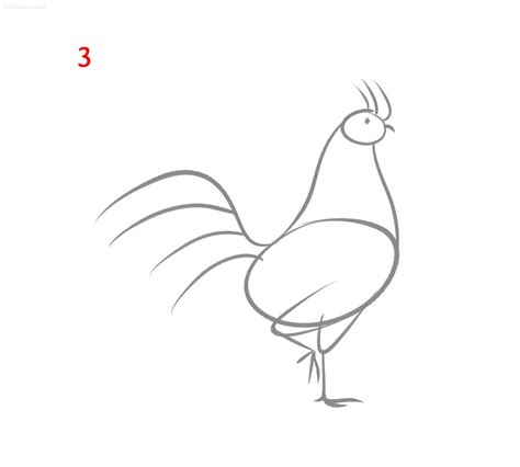 How to Draw a Rooster Step by Step YouTube