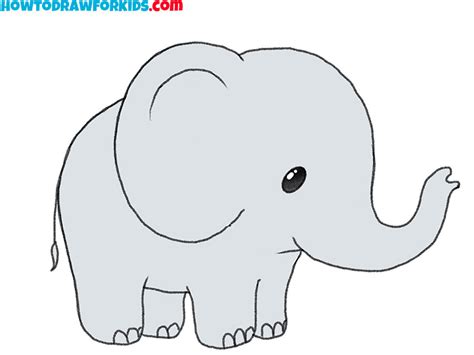 Drawing A Simple Elephant