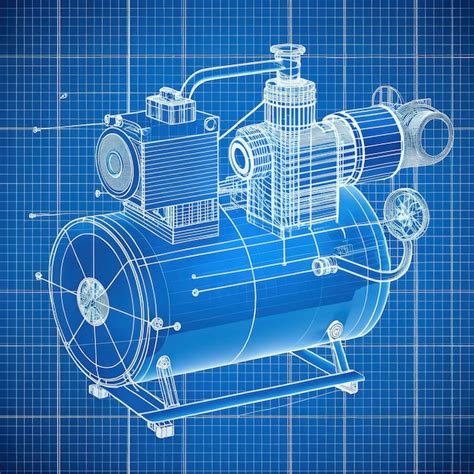 Drawing Air Compressor