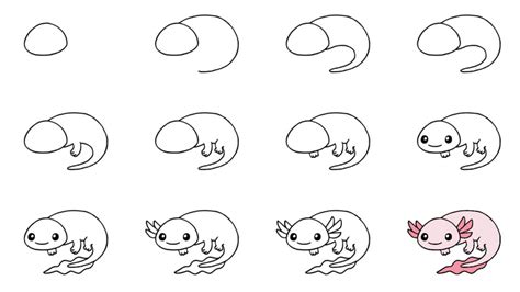 Cute Axolotl Drawings: Easy & Adorable
