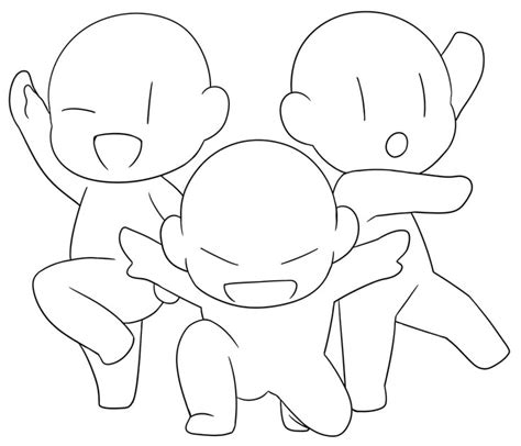 drawing base 3 friends