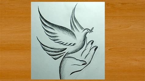 Drawing Bird Using Hand