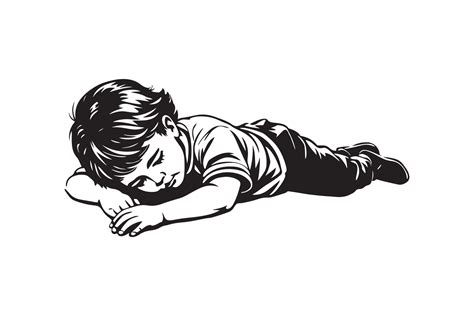 Drawing Boy Lying