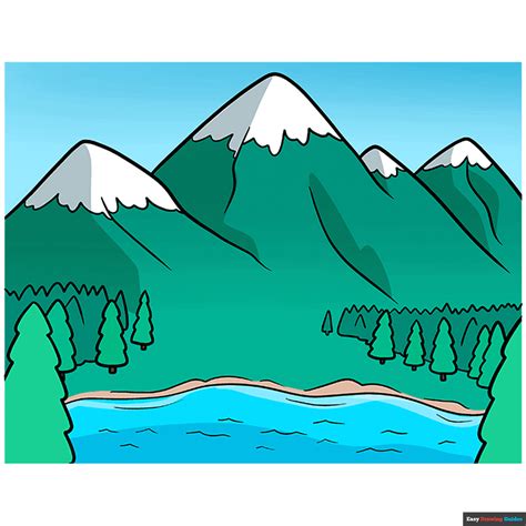Drawing Cartoon Mountains