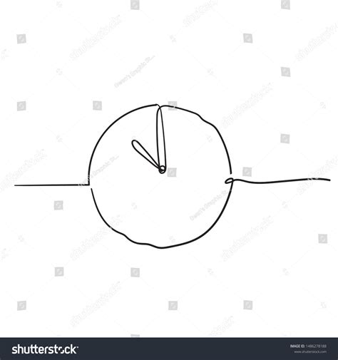 drawing clock on one side