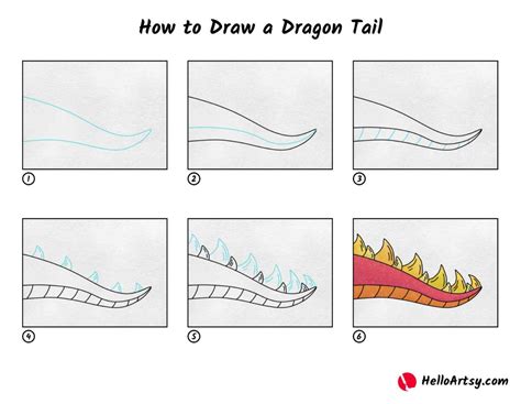 Drawing Dragon Tail