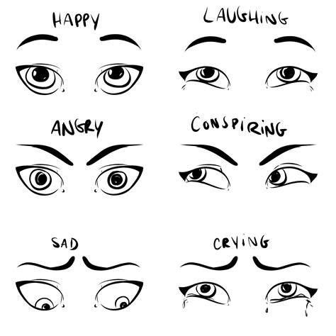 drawing eye expressions