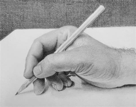 Drawing Hands With Pencil