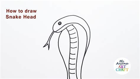 Drawing Head Of A Snake