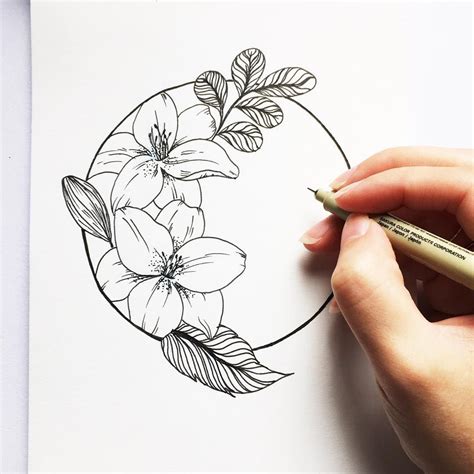 drawing ideas flowers