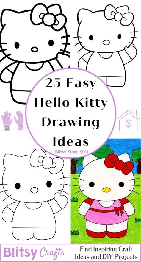 drawing ideas hello kitty