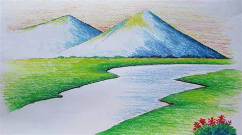 drawing ideas landscape easy