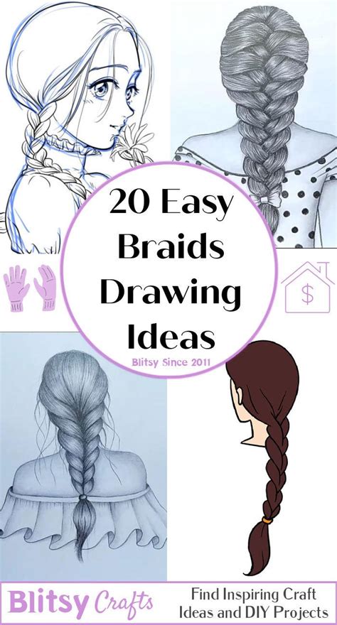 Drawing Ideas Of Braids