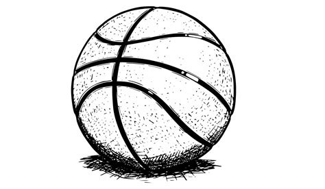 drawing of a basketball
