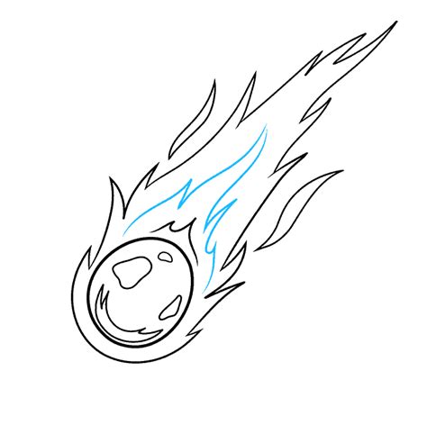 How To Draw A Comet, Step by Step, Drawing Guide, by Dawn DragoArt