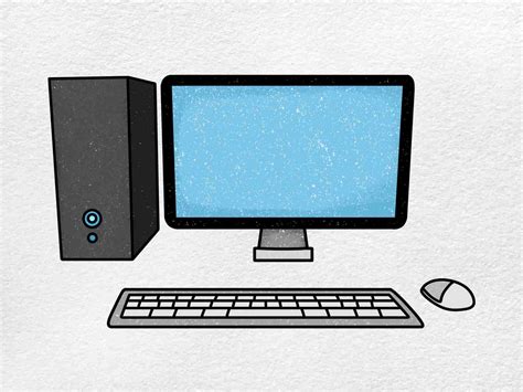 Drawing Of A Computer