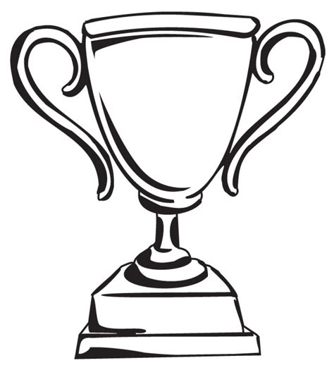 drawing of a trophy cup