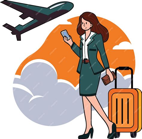 Drawing Of Air Hostess