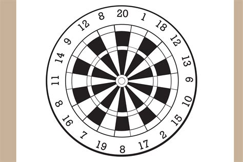Drawing Of Dart Board