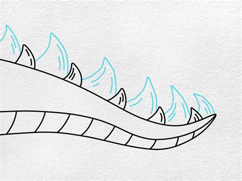 Drawing Of Dragon Tail