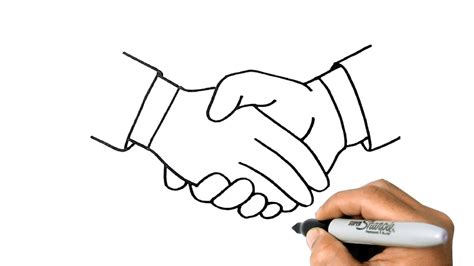 People Shaking Hands Drawing at GetDrawings Free download