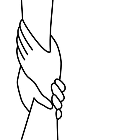 Drawing Of Helping Hands