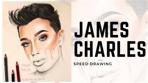 James Charles drawing Sketches of people, James charles, Bff drawings