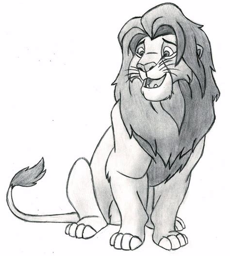 drawing of lion king