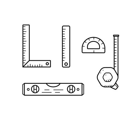 Drawing Of Measuring Tools