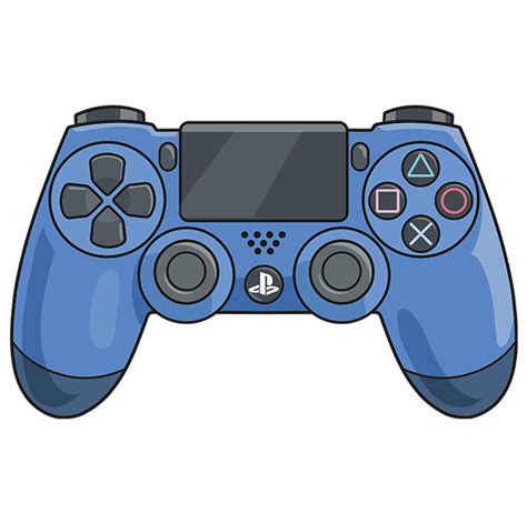 drawing of playstation controller
