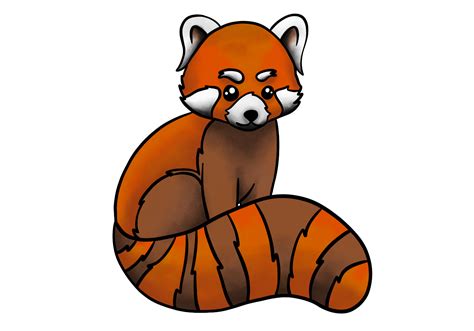 Red Panda Art Print Colourful Red Panda Poster Original Red Etsy UK