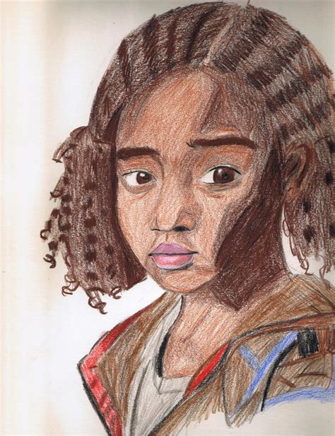 drawing of rue from hunger games