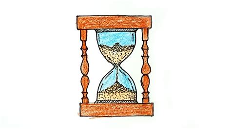 Drawing Of Sand Clock