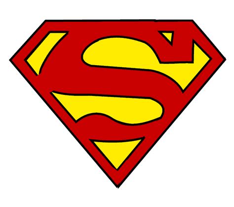 drawing of superman logo