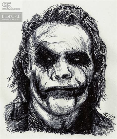 drawing of the joker